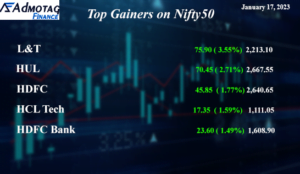 Top Gainers on Nifty 50, January 17, 2023 