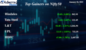 Top Gainers on Nifty 50 on January 18, 2023
